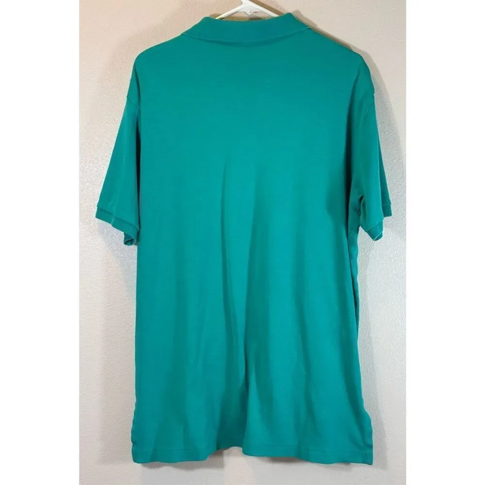 Vintage Polo Ralph Lauren Custom Fit Teal with Yellow Horse Men's Large